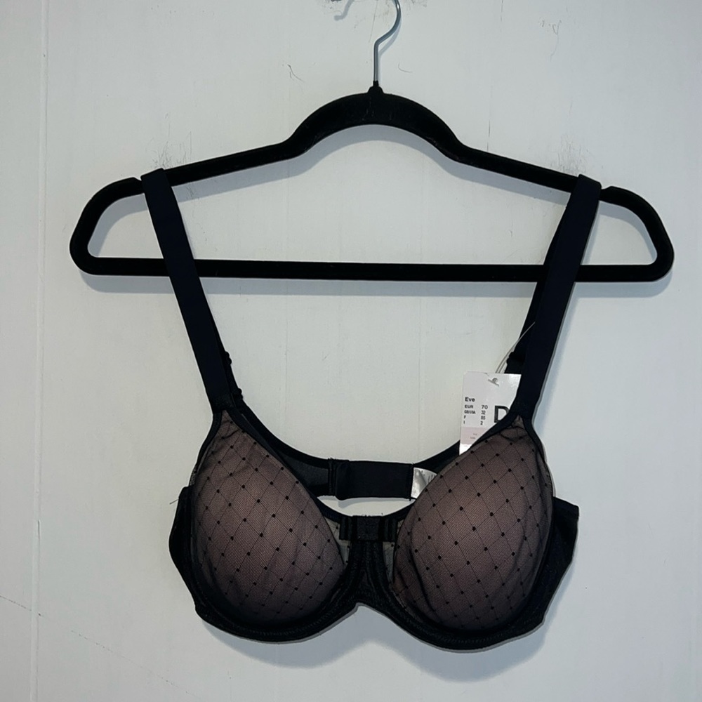 Rosa Faia Eve Black Lace Padded Bra Q11